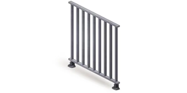 Garde-corps à barreaudage Macassar