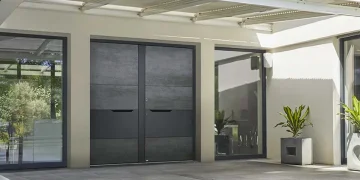Porte d’entrée contemporaine modèle Graphite Bel’M