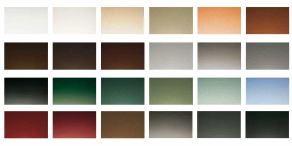 Un large choix de couleurs