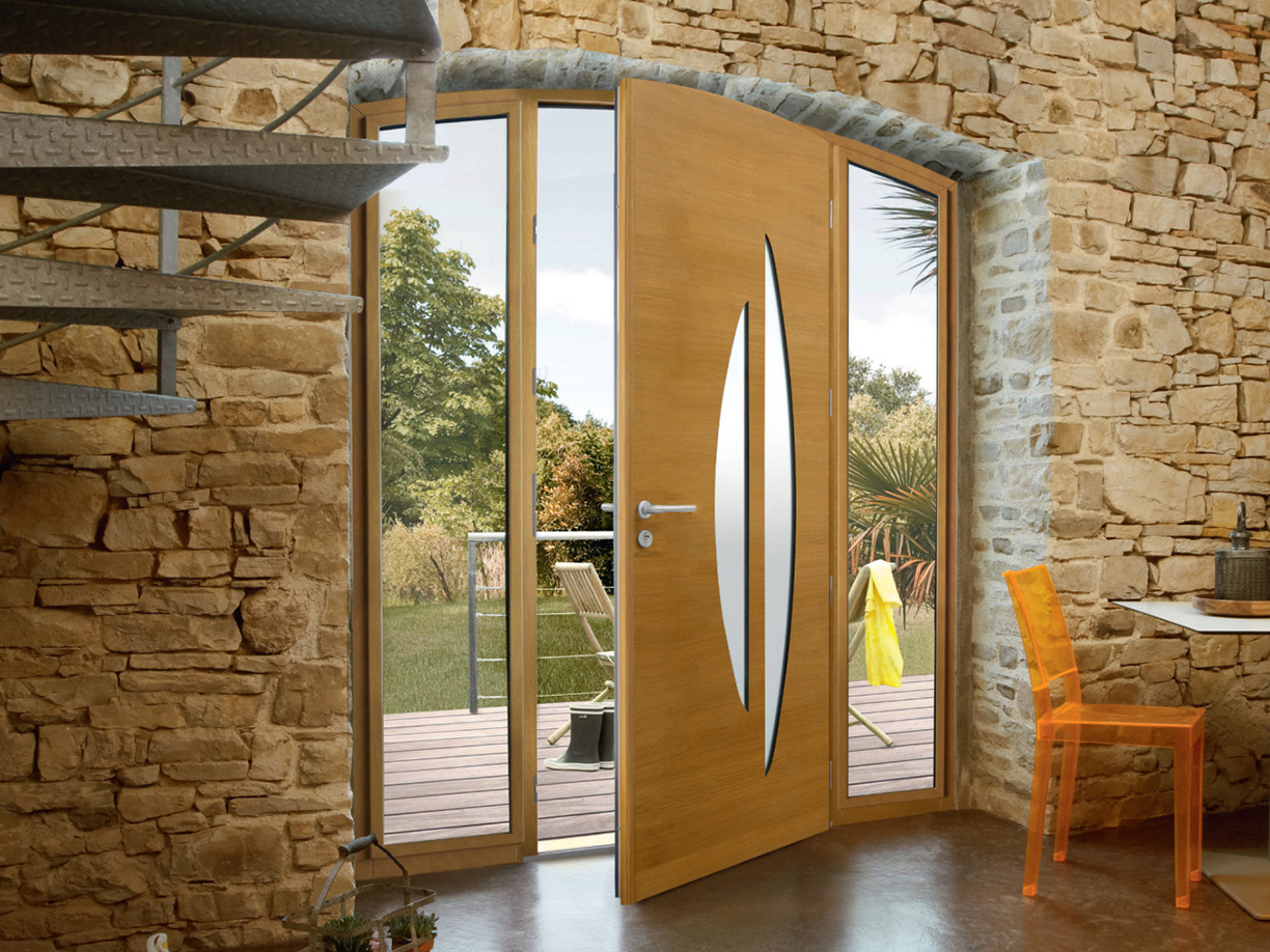 Porte d'entrée > Porte d'entrée mixte aluminium bois