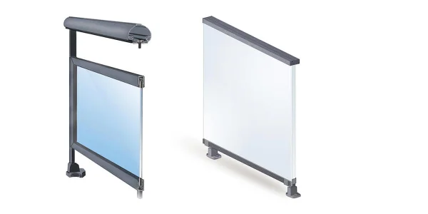 Garde-corps vitré Macassar