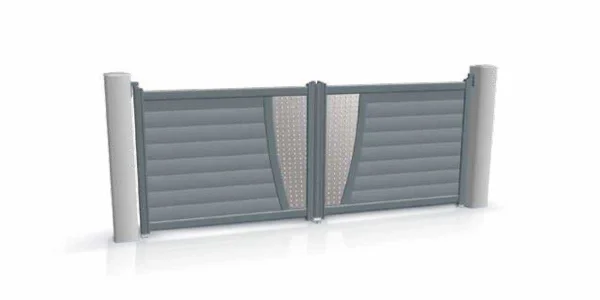 Portail battant au style contemporain