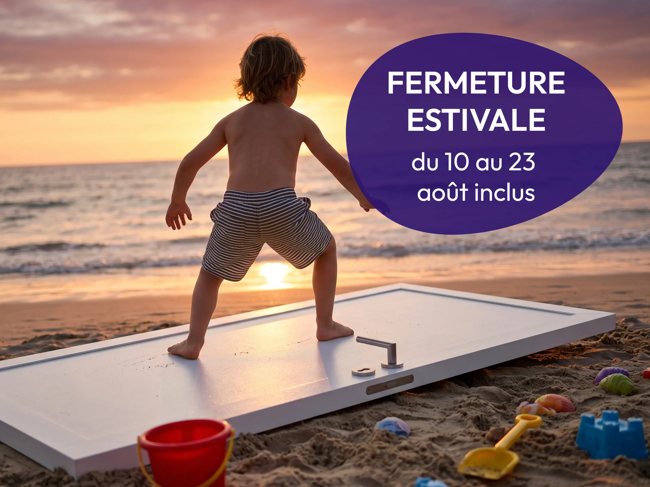 ALU TECH fermeture estivale du 10 au 23 août 2026 inclus